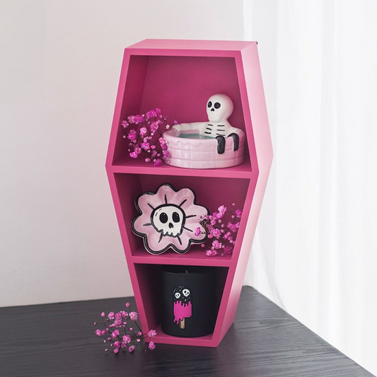 Small Hot Pink Coffin Shelf