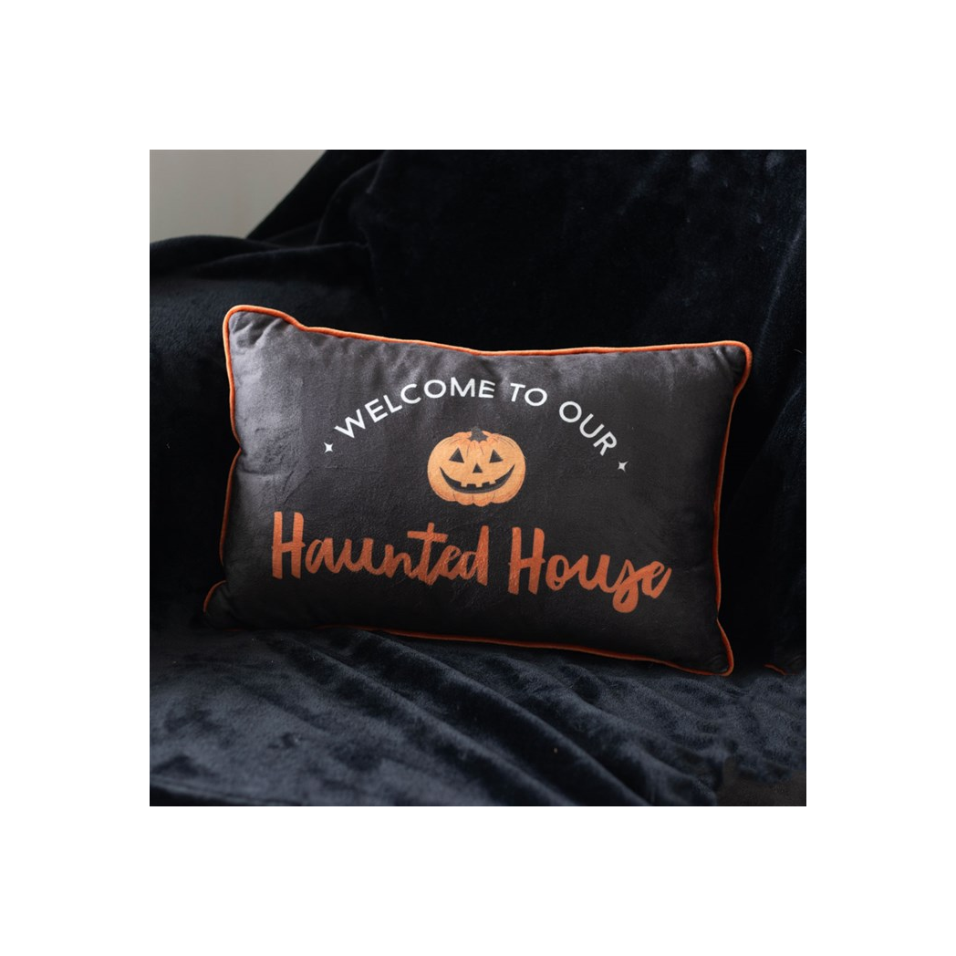 40cm Rectangular Haunted House Cushion