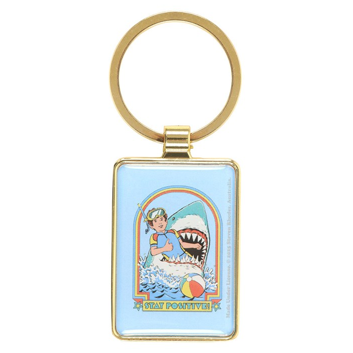 Stay Positive Keyring by Steven Rhodes