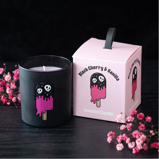 Black Cherry & Vanilla Scented Candle