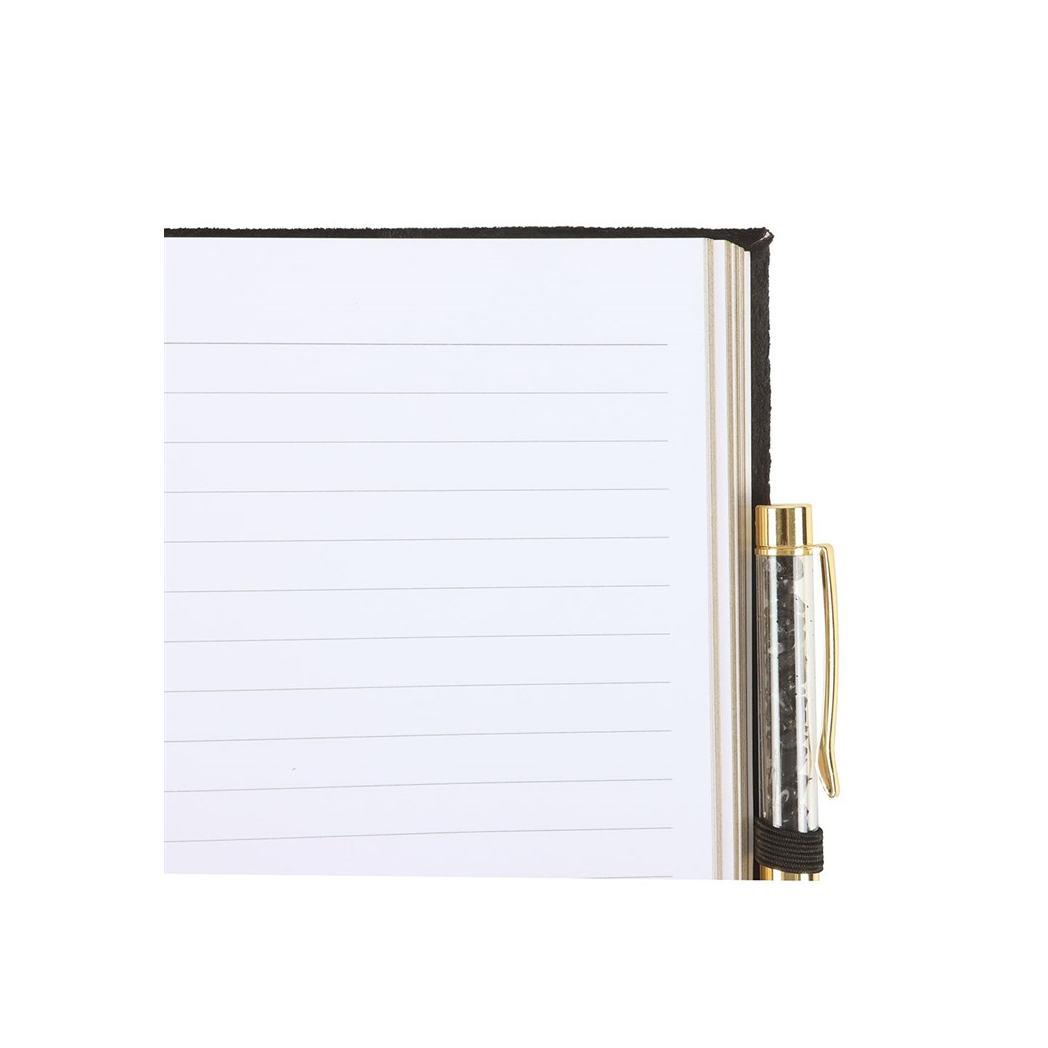 Book of Shadows Journal with Black Obsidian Crystal Pen