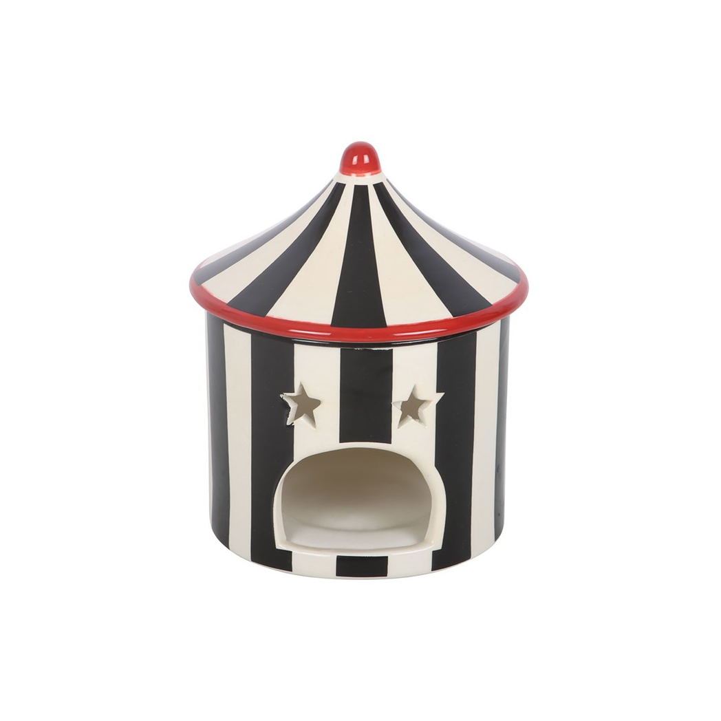 Black Striped Circus Tent Oil Burner