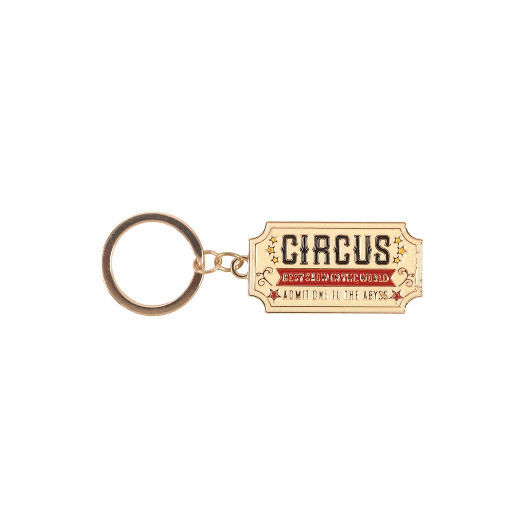 Admit One to the Abyss Circus Ticket Keyring
