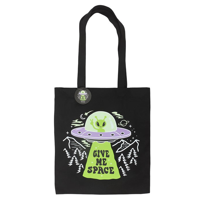 Give Me Space Alien UFO Tote Bag