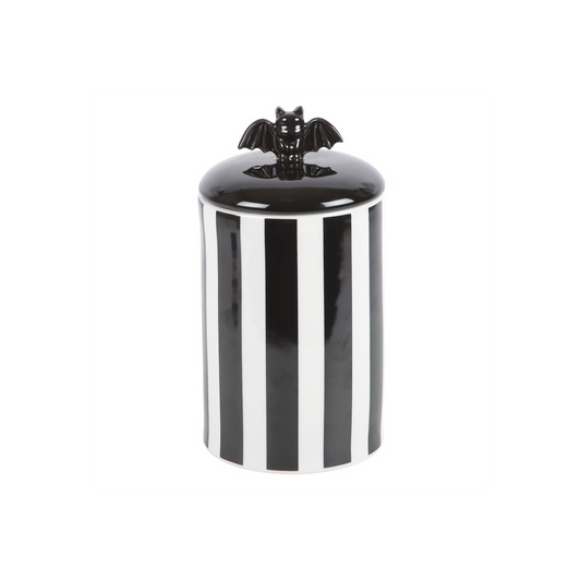 Striped Bat Storage Jar
