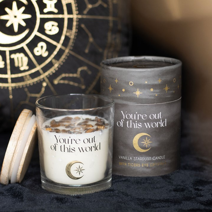 Vanilla Stardust Crystal Chip Candle