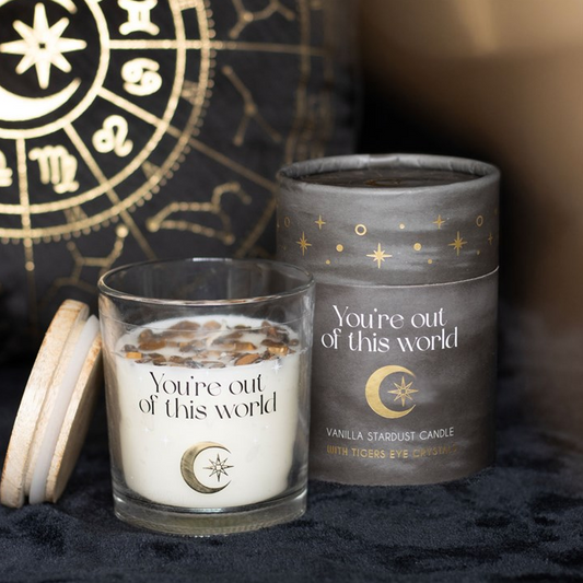 Vanilla Stardust Crystal Chip Candle
