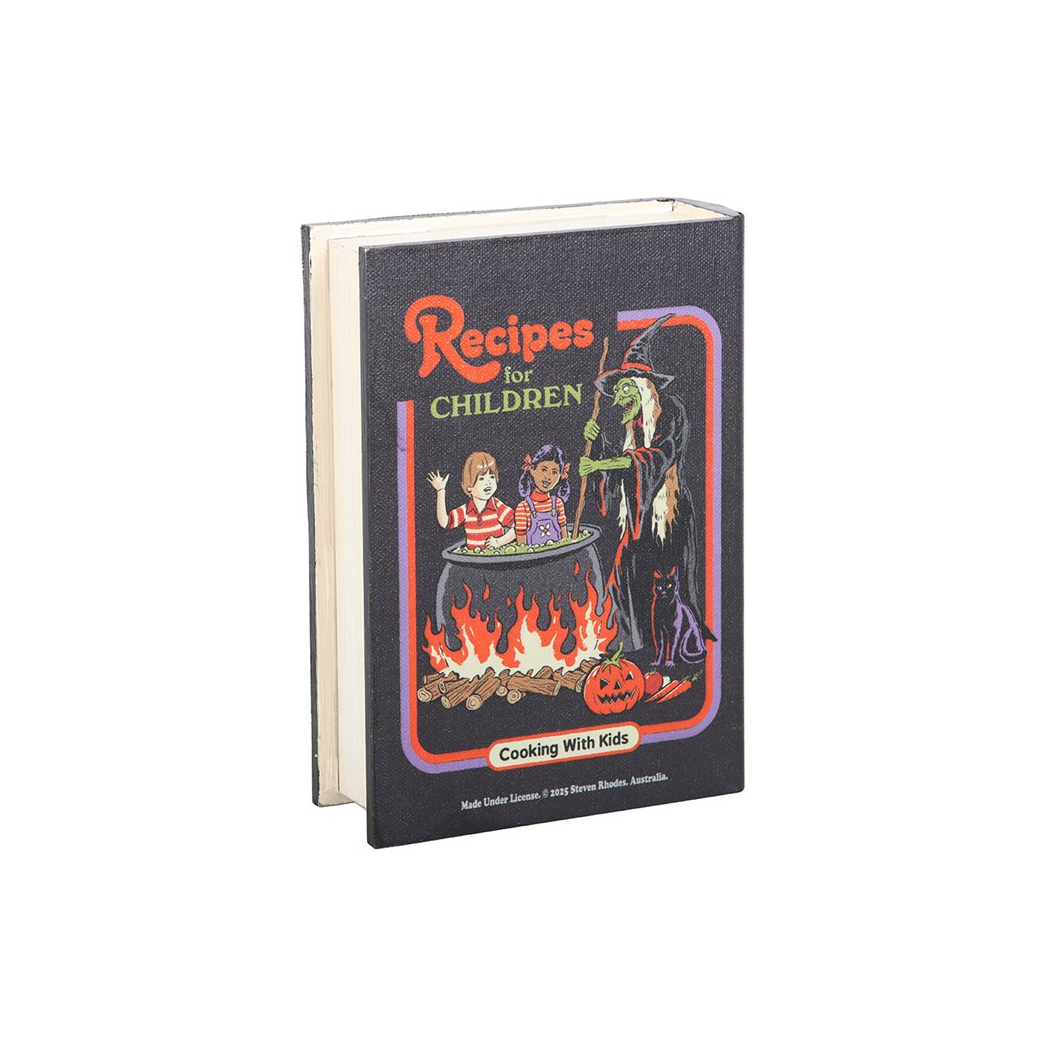 Recipes for Children Book Shaped Storage Box by Steven Rhodes