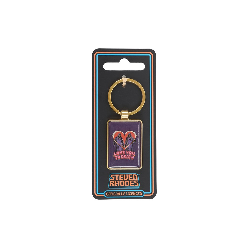 Love You To Death Keyring by Steven Rhodes