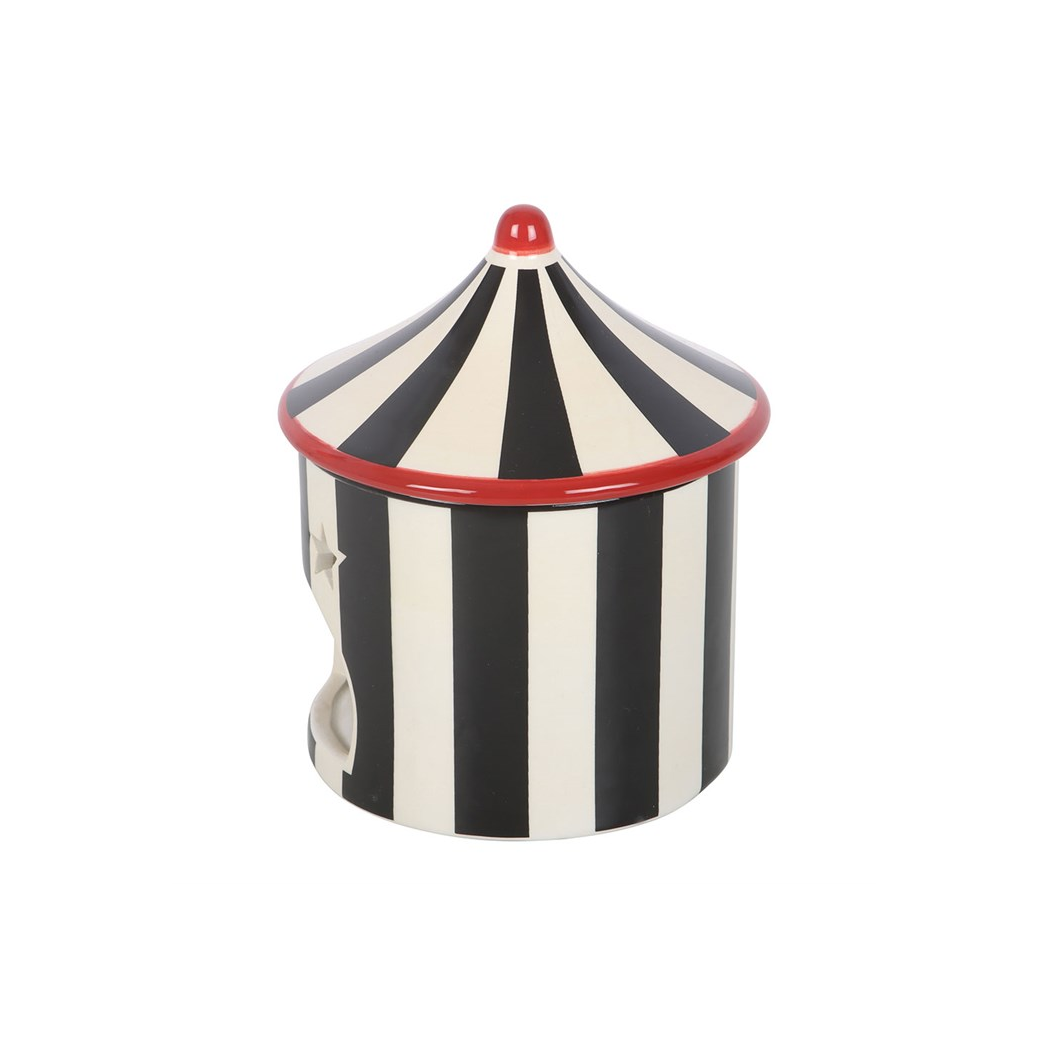 Black Striped Circus Tent Oil Burner