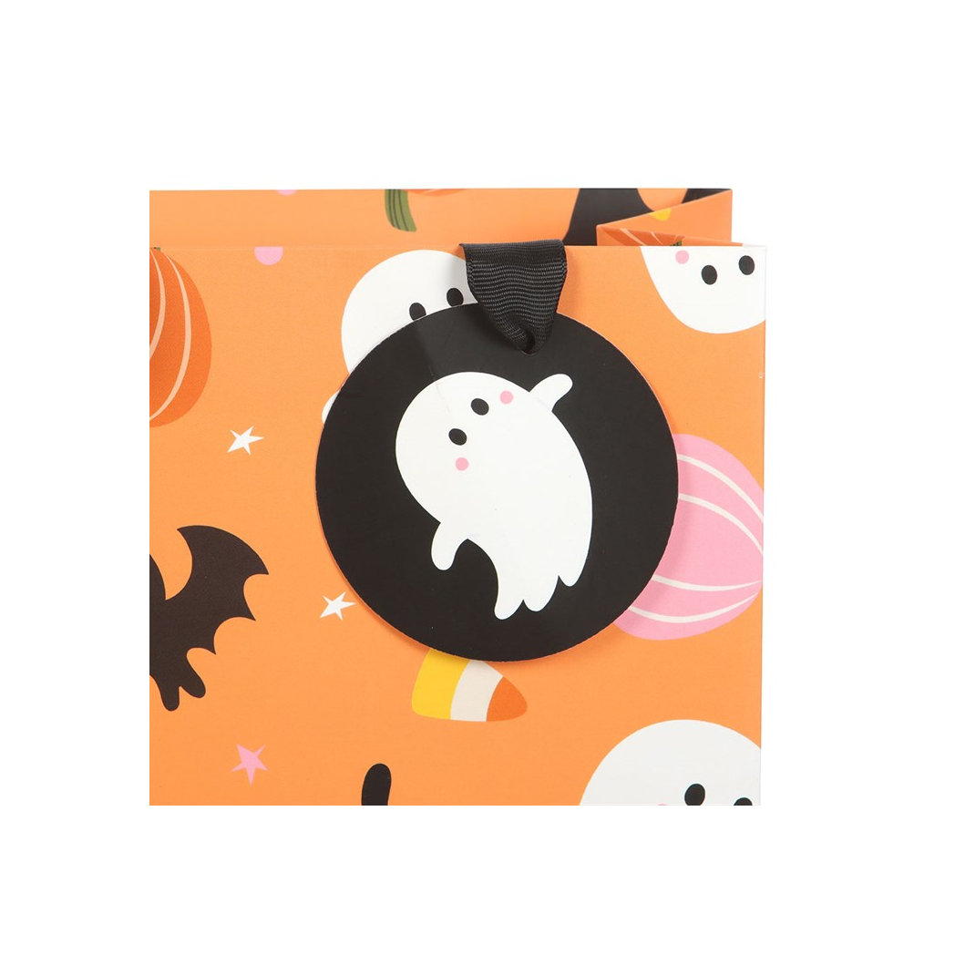 23cm Sweet and Spooky Ghost Print Gift Bag
