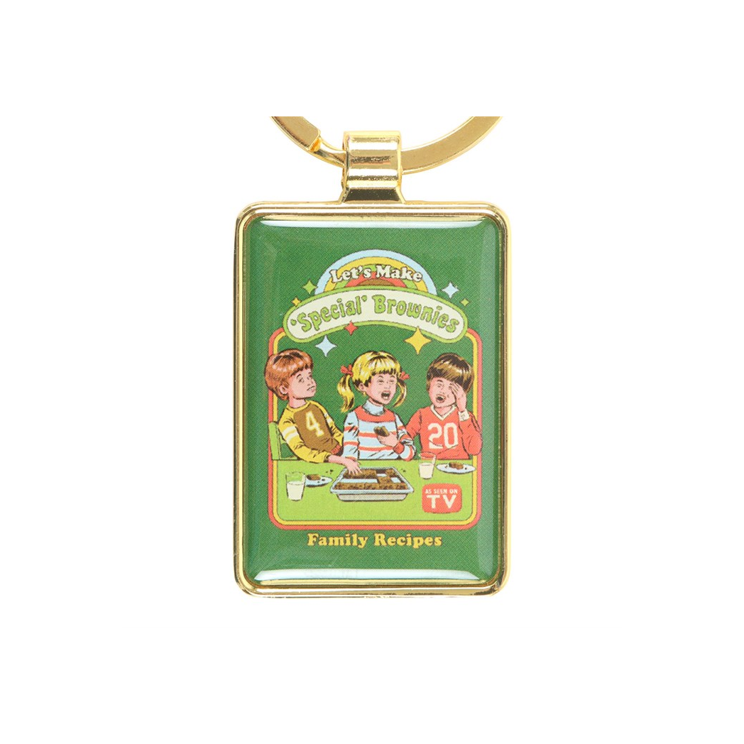 Let's Make Brownies Keyring by Steven Rhodes