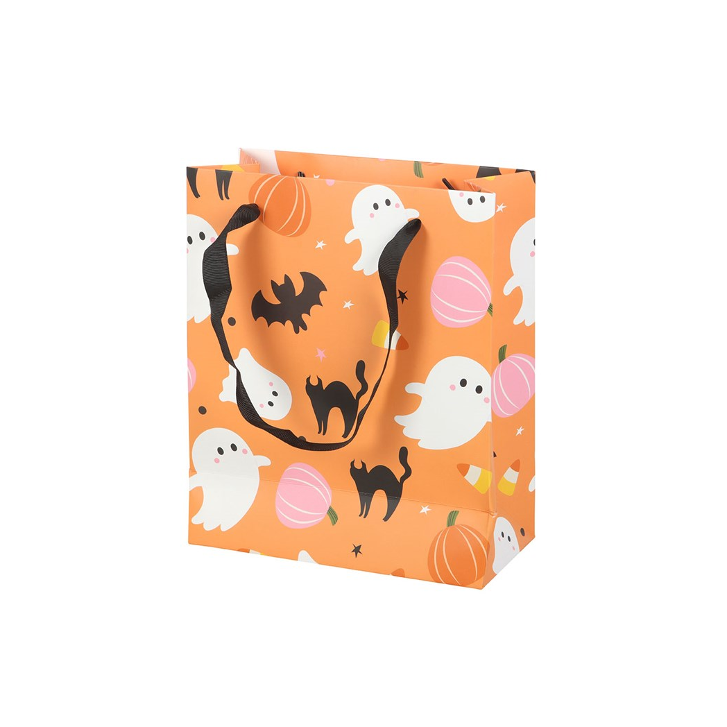 23cm Sweet and Spooky Ghost Print Gift Bag