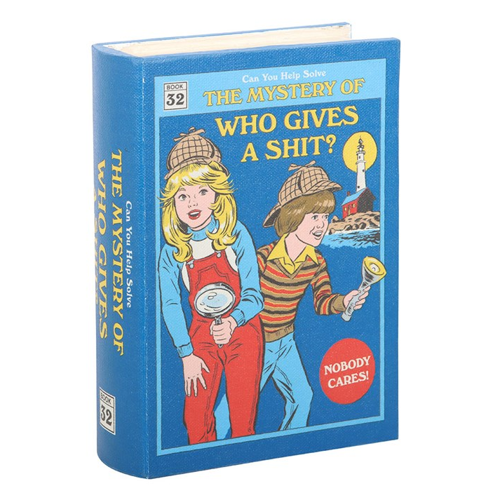 Who Gives a Shit Book Shaped Storage Box by Steven Rhodes