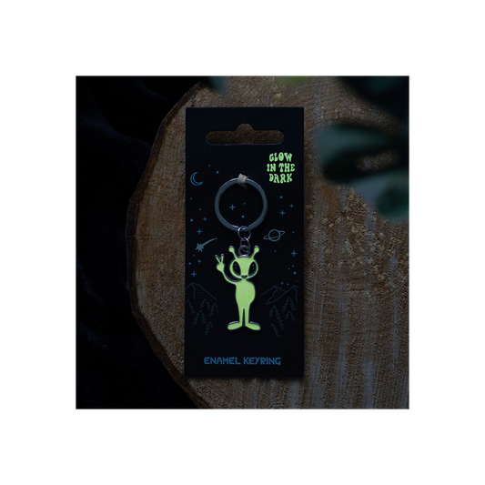 Glow in the Dark Alien Keyring