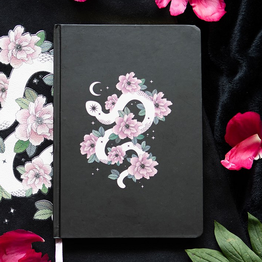 Floral Snake A5 Notebook
