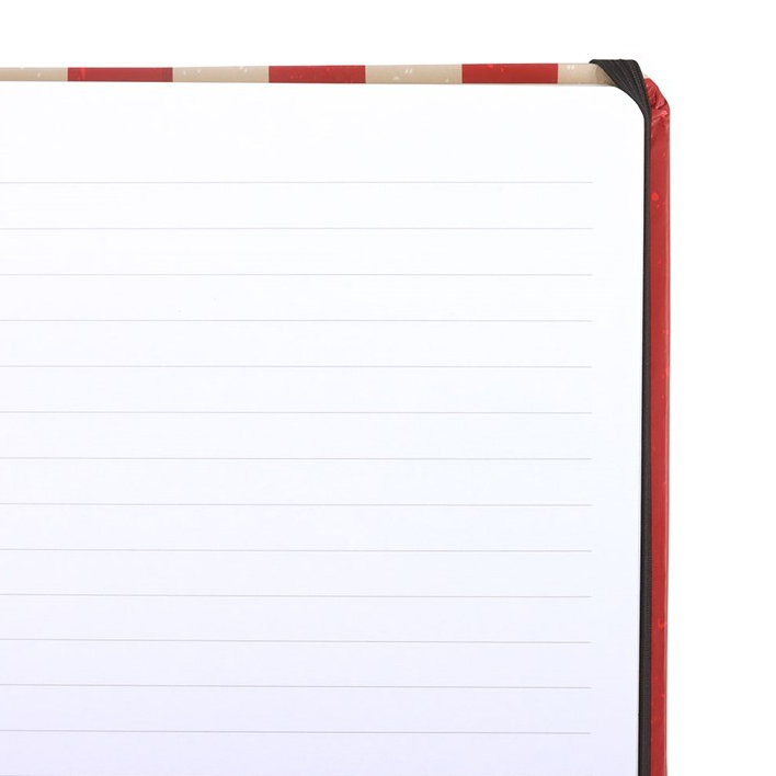 Red Circus Stripe A5 Notebook