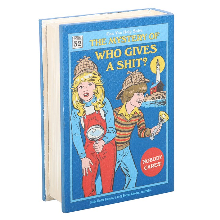 Who Gives a Shit Book Shaped Storage Box by Steven Rhodes