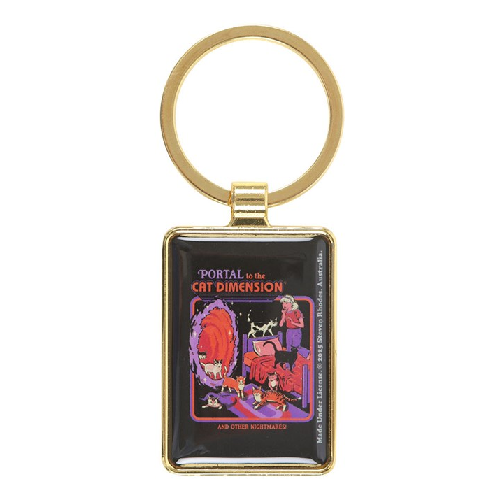 The Cat Dimension Keyring by Steven Rhodes