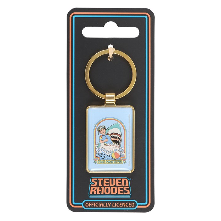 Stay Positive Keyring by Steven Rhodes