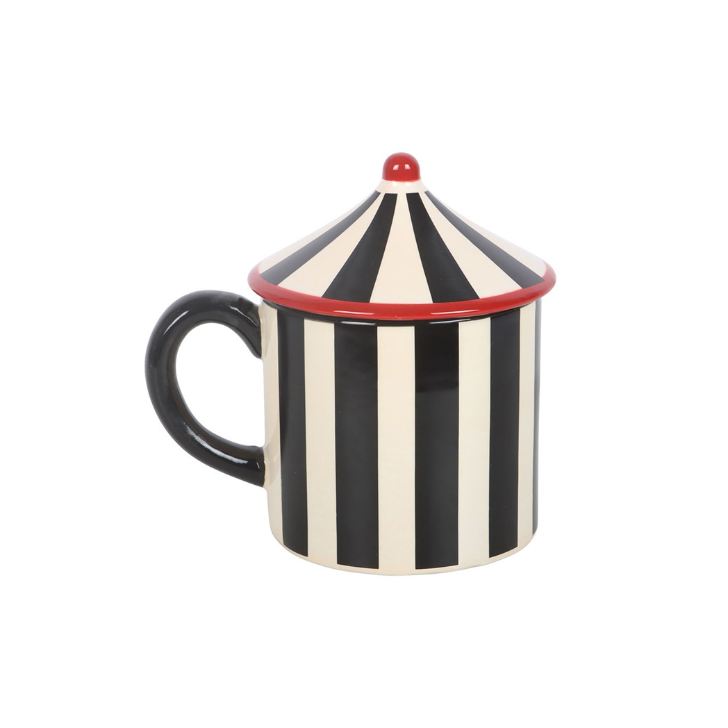 Black Striped Circus Tent Mug